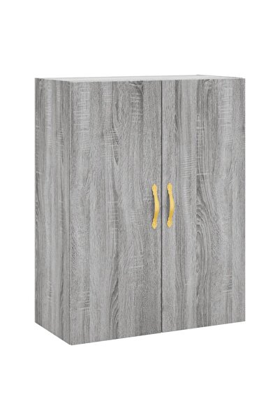 vidaxl Wall-mounted cabinet, sonoma grey, 69.5x34x90 cm