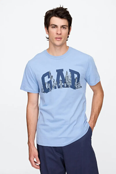 GAP Everyday Soft Logo Grafik T-Shirt erkek