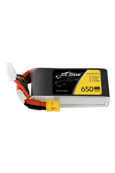 TATTU Acumulator Lipo Reîncărcabil Pentru Modele RC Dronă 650mAh 11,1V 75C