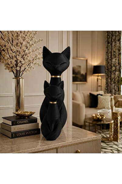 Mistopia Felis Nox Duo İkili Kedi Heykeli Set