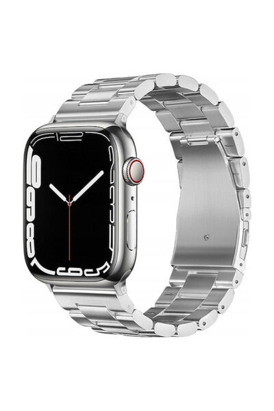 Forcell Λουράκι Ανοξείδωτο Ατσάλι Ασημί (Apple Watch 42/44/45/49 χιλ., Forcell)