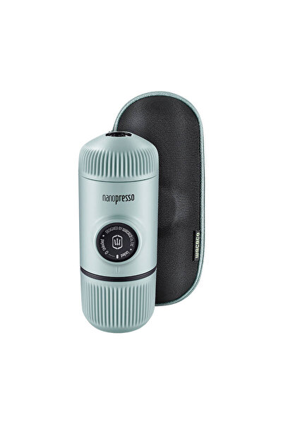 Wacaco Aparat de cafea Nanopresso pentru camping cu carcasă albastru arctic