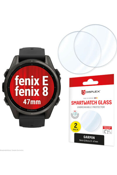 Displex Έξυπνο ρολόι Garmin Fenix E/8 47mm, Πακέτο 2 τεμαχίων