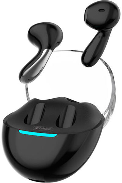 Celebrat W51 Ακουστικά Bluetooth Handsfree με Θήκη Φόρτισης Μαύρα