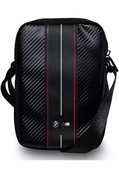 BMW Τσάντα Tablet Carbon & Red Stripe 10 Μαύρο