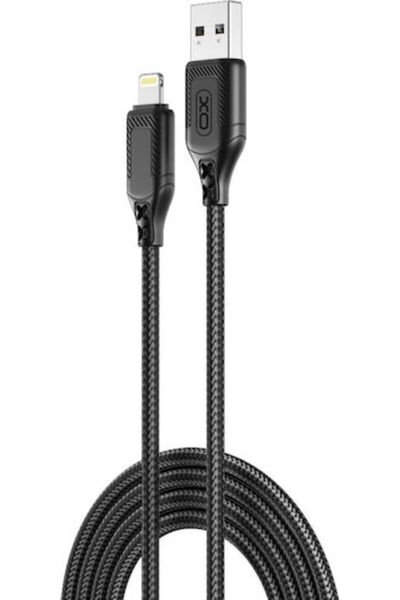 Xo NB235 Καλώδιο USB-A σε Lightning 12W Μαύρο 1μ
