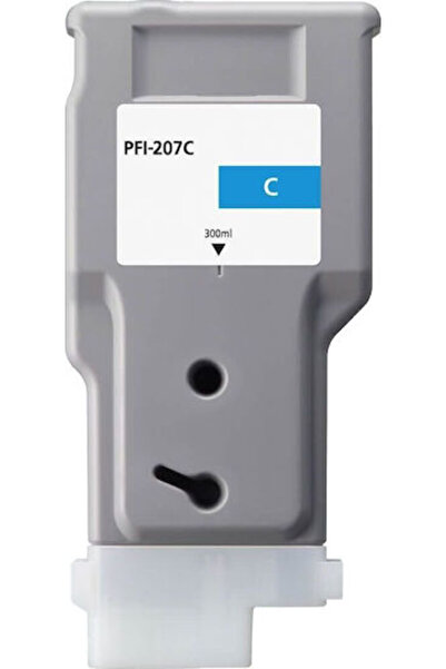OEM Συμβατό μελάνι για εκτυπωτές inkjet Canon PFI-207C 300ml Κυανό 1 τεμάχιο
