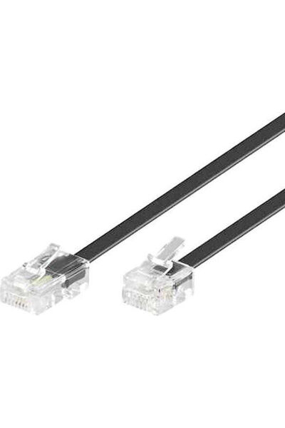 goobay Καλώδιο U/UTP Ethernet 3μ Μαύρο Κωδικός: 68530