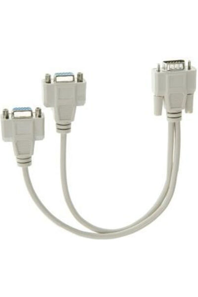 VCOM Cg021 Διαχωριστής VGA αρσενικό σε 2x VGA θηλυκό Λευκό