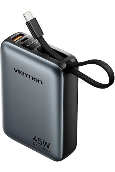 Vention FHG Power Bank 20000mAh 45W με θύρα USB-A και θύρα USB-C Power Delive...
