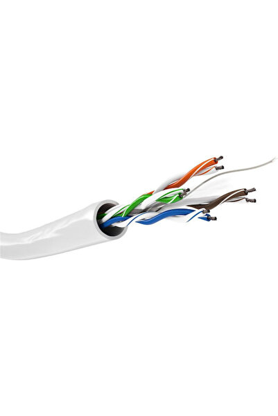 goobay Καλώδιο Ethernet Gigabit U/UTP Κατηγορίας 6, 100μ, Λευκό, Κωδικός: 94964