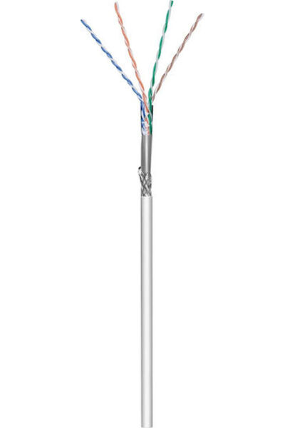 goobay Καλώδιο Ethernet SF/UTP Cat.5e Χωρίς Τερματισμένα Βύσματα 100μ Γκρι Κω...