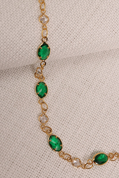 Süspüs Accessories Green Stone Fine Necklace