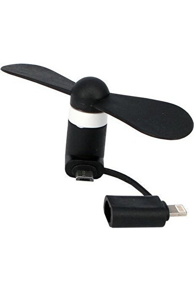Other Ancus Lightning/MicroUSB Μίνι Ανεμιστήρας Μαύρος για Κινητό Τηλέφωνο US...