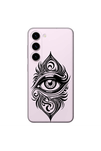 Other Samsung S23 Eye patterned drawing Transparent Silicone TPU Θήκη