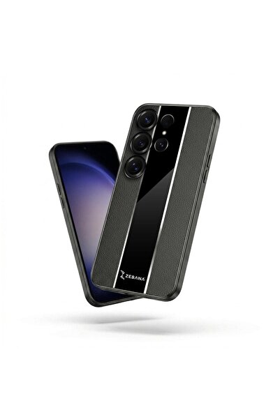 Zebana Samsung Galaxy S26 Ultra Uyumlu Kılıf Premium Deri Kılıf Siyah