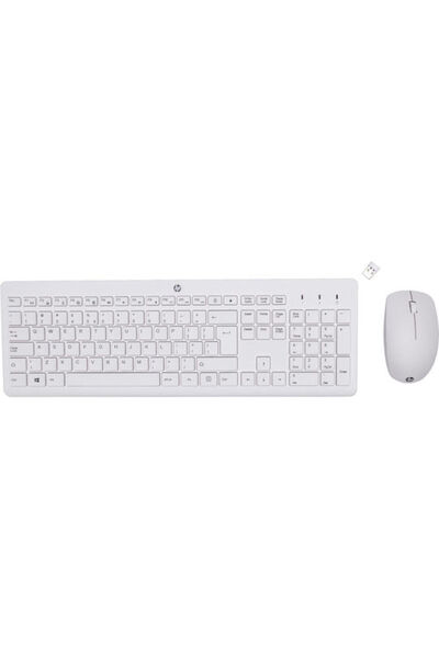 HP 230 Ασύρματο Σετ Πληκτρολογίου και Ποντικιού Ελληνικό Λευκό