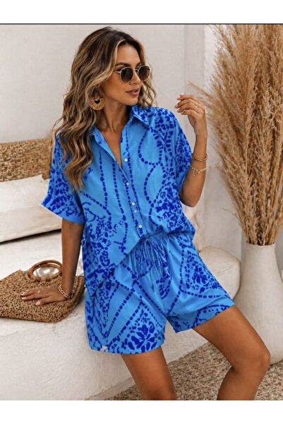 SHİROSA Woven Viscose Shorts Suit