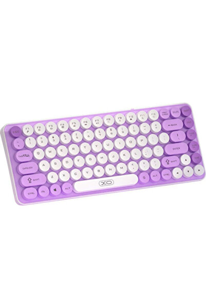 Xo KB-12 Ασύρματο πληκτρολόγιο Bluetooth Μόνο Αγγλικό US Μωβ