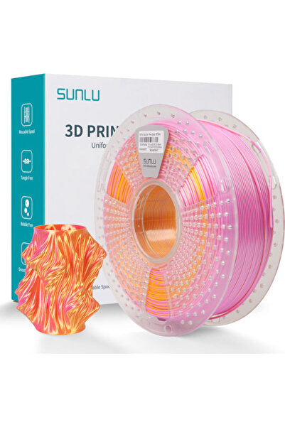 Sunlu Μεταξωτό PLA+ Νήμα Εκτυπωτή 3D 1.75mm Ροζ 1kg 1 τεμάχιο σε καρούλι Κωδι...