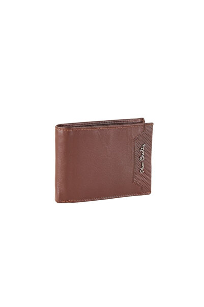 Pierre Cardin Men's wallet with stitched edge and metallic logo