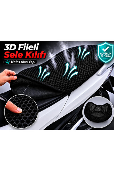 Vi Caro Kanuni Visal 125 Motorcycle Saddle Cover 3D Mesh Saddle Cover Breatha...