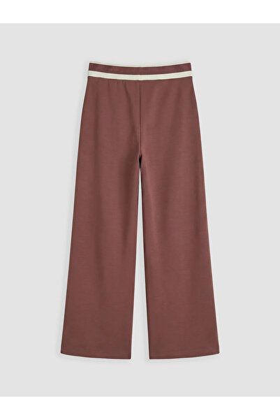 LC Waikiki Pink Soft Touch Women's Sweatpants with Elastic Waist