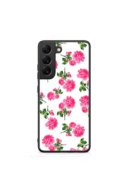Other Samsung S22 Plus Roses White Black Glossy Θήκη