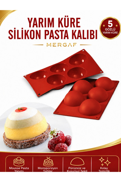 MERGAF Half Sphere Silicone Cake Mold