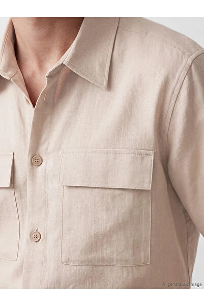 LC Waikiki Brown Regular Fit Men's Shirt Jacket