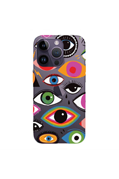 Other Apple iPhone 14 Pro Colorful eyes Transparent Silicone TPU Θήκη