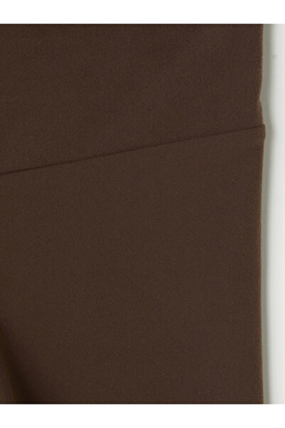 LC Waikiki Brown Elastic Waist Women's Shorts Leggings