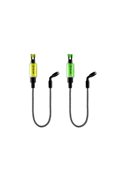 DELPHİN Set de agățătoare tip lanț COLOR, 2 buc/set, verde+galben