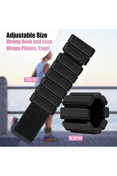 Yoawllty Pilates Wrist & Ankle Weights, 2 Packs Ankle Weights for Walking, Yo...