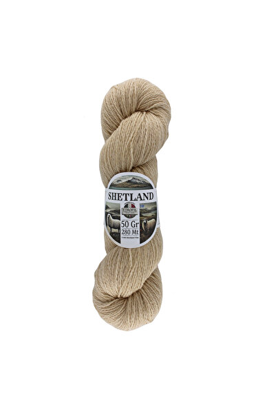 Etrofil Šetland pređa za pletenje tamni pesak 100% šetland vuna 50g 280m (77230)