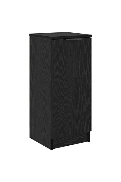 vidaxl Bufet Stejar Negru 30 x 30 x 70 cm Lemn compozit