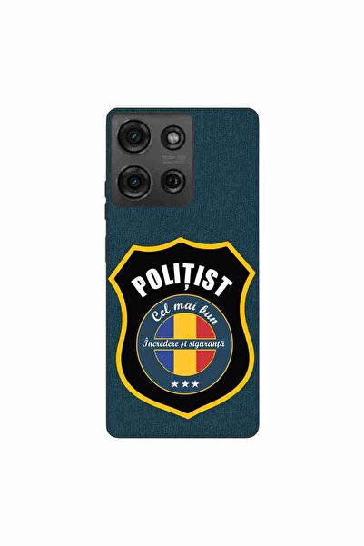 OEM Θήκη συμβατή με Motorola Moto G75 από σιλικόνη gel TPU με σχέδιο αστυνομικού