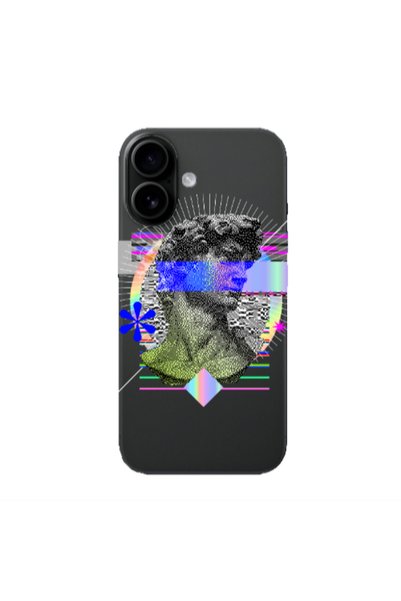 Other Apple Iphone 16 plus Statue pixels Transparent Silicone TPU Θήκη