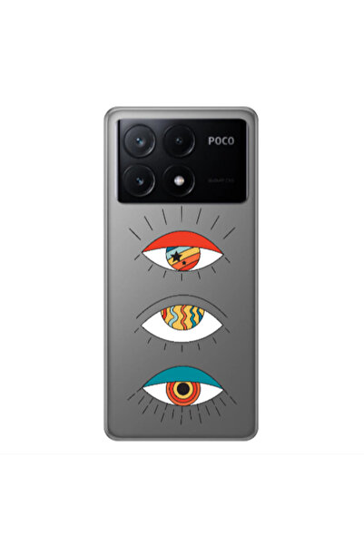 Other Xiaomi Poco X6Pro 5G 3 different eyes Transparent Silicone TPU Θήκη