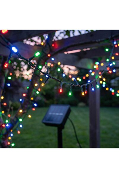 Panther PT-113 Bahçe Saplamalı Solar Led Işık 10 mt Dekoratif Dış Mekan RGB L...