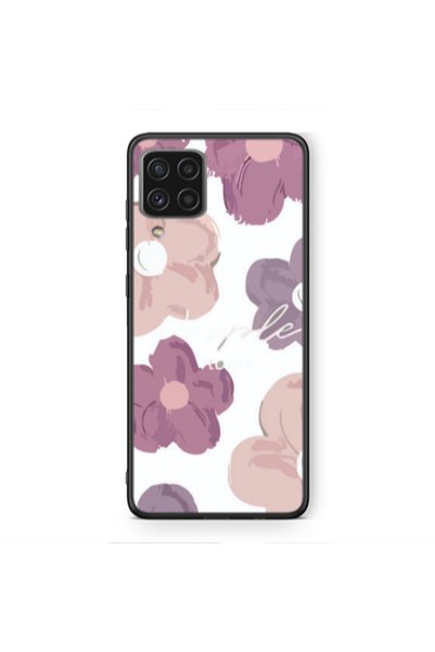Other Samsung A12 Flowers 2 Black Glossy Θήκη