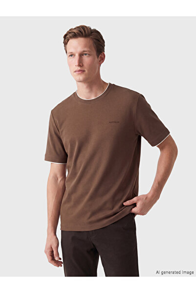 LC Waikiki Vizyon New Season Crew Neck Embroidered Men's T-Shirt