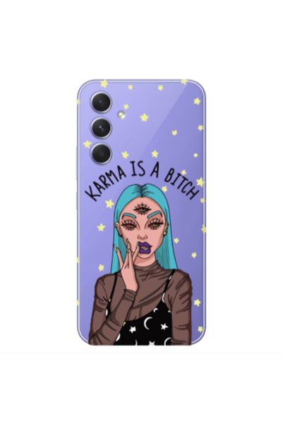 Other Samsung A35 Karma is a bitch Transparent Silicone TPU Θήκη
