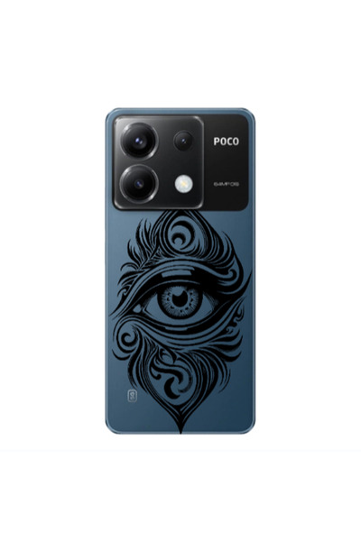 Other Xiaomi Poco X6 5G Eye patterned drawing Transparent Silicone TPU Θήκη
