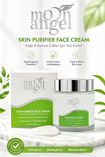 MOON ANGEL Skın Purifier Krem Karma ve Yağlı Ciltler İçin Yağ Dengeleyici Yüz...