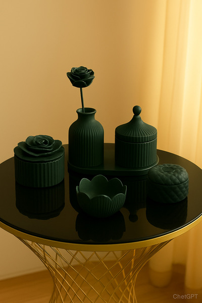 Gizem Design Products 10 Parça Lüks Ev Dekorasyon Seti - / Hediyelik Obje Seti