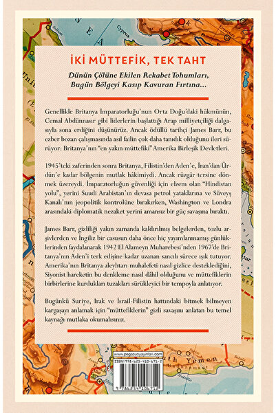 Pegasus Yayınları Çölün Efendileri: Britanya ile Amerika'nın Orta Doğu'da Hâkimiyet Mücadelesi - James Barr