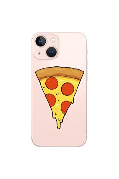 Other Apple iPhone 13 Mini Pizza Slice Transparent Silicone TPU Θήκη