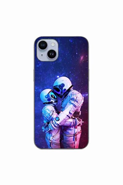 OEM Husa compatibila cu Apple iPhone 15 Plus Silicon Gel Tpu Model Astronauts...