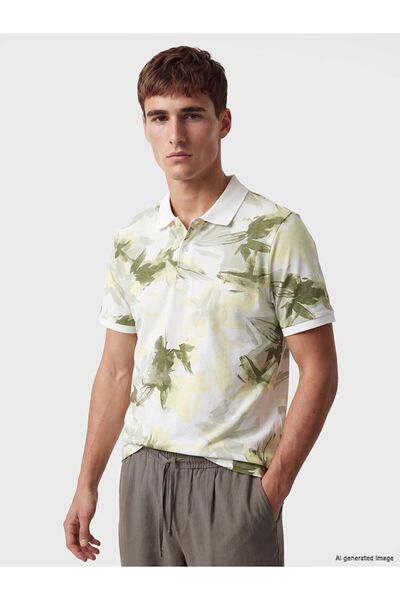 LC Waikiki Polo Neck Patterned Pique Men's T-Shirt